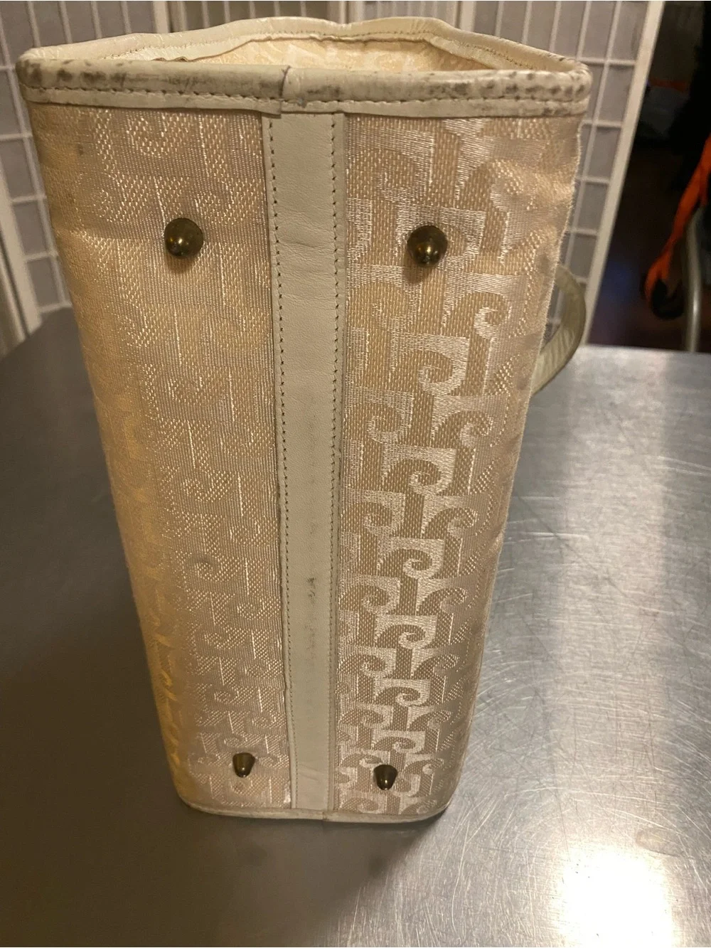 Vintage Pierre Cardin Monogram Top‑Handle Bag (1970s)